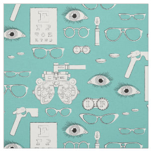 Tissu Optométriste Opticien Vintage