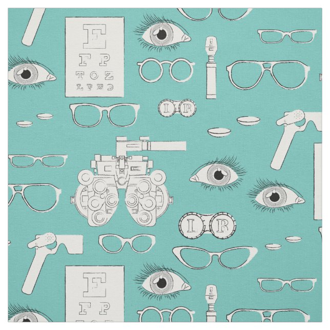 Tissu Optométriste Opticien Vintage (Échantillon)