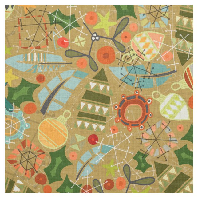 Tissu or de noël (Échantillon)