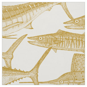 Tissu Or de poisson atlantique