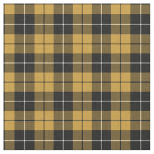 Tissu Or et plaid sportif de noir