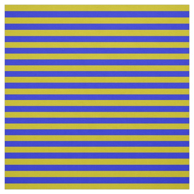 Tissu Or foncé, maille bleue royale, rayures (Échantillon)