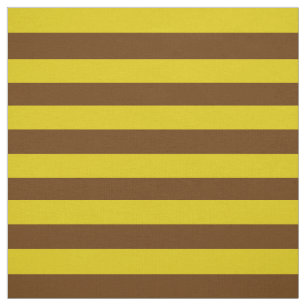 Tissu Or foncé, pied brun de Cocos, rayures