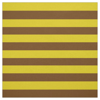 Tissu Or foncé, pied brun de Cocos, rayures