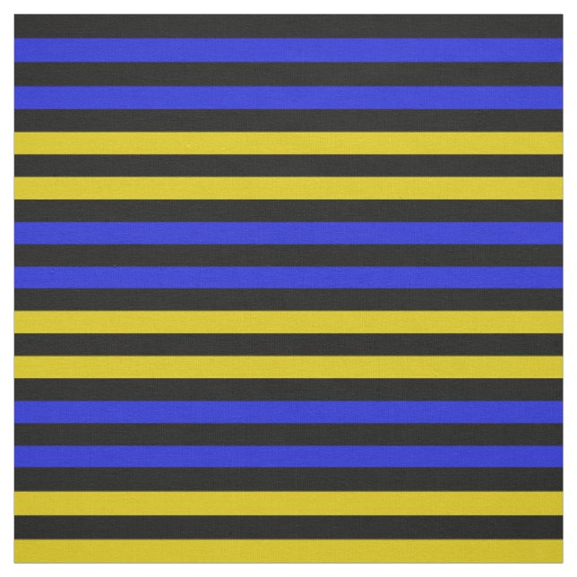 Tissu Or jaune, Royal Blue, point noir de minuit (Échantillon)