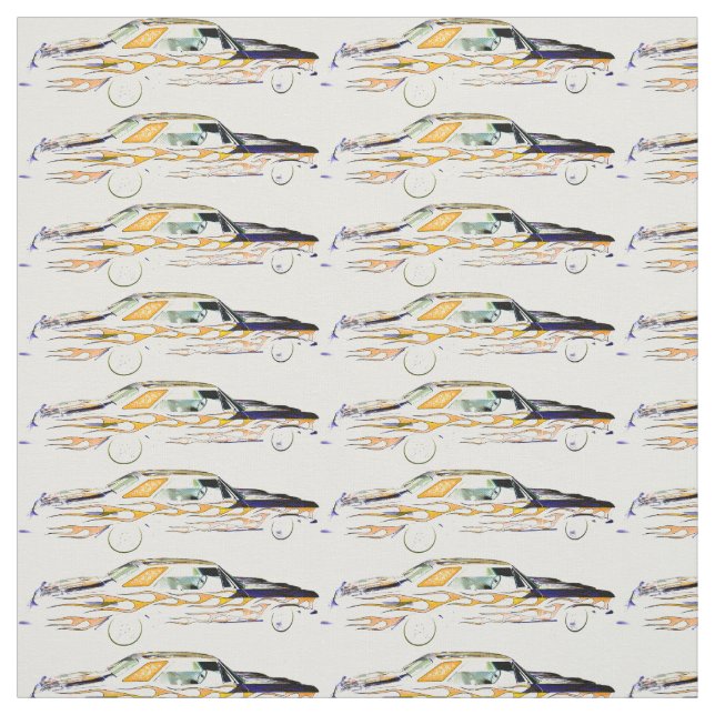 TISSU ORANGE 1963 BLANCHE DE BUICK RIVIERA (Échantillon)