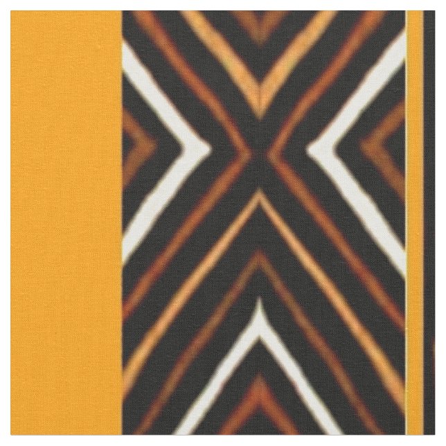 Tissu Orange africaine (Fermer)