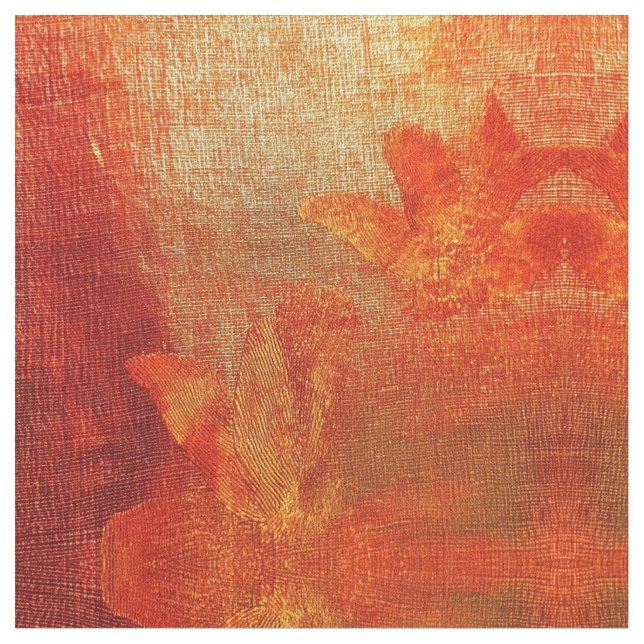 Tissu Orange Batik (Fermer)
