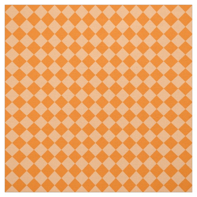 Tissu Orange Checker Diamond Pattern (Échantillon)