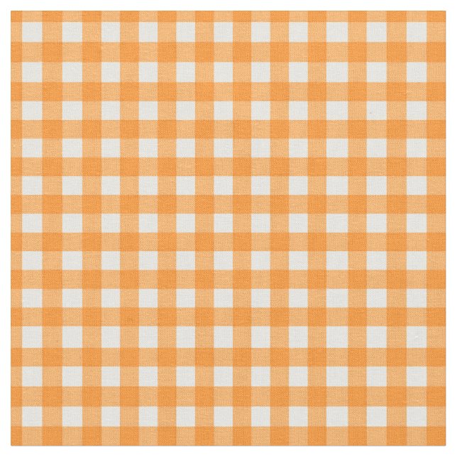 Tissu Orange classique En vichy Motif vérifié (Fermer)