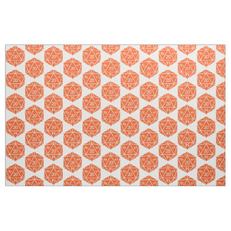 Tissu orange D20 dés
