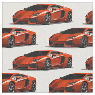 Tissu orange d'automobile de Supercar