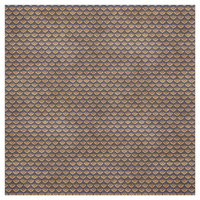 Tissu orange de cru d'art déco (Échantillon)