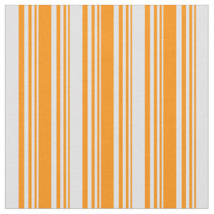 Tissu Orange foncé et bandes couleur lavande