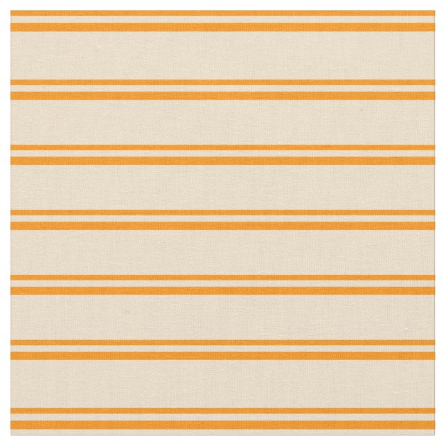Tissu Orange foncé et bandes tan (Fermer)