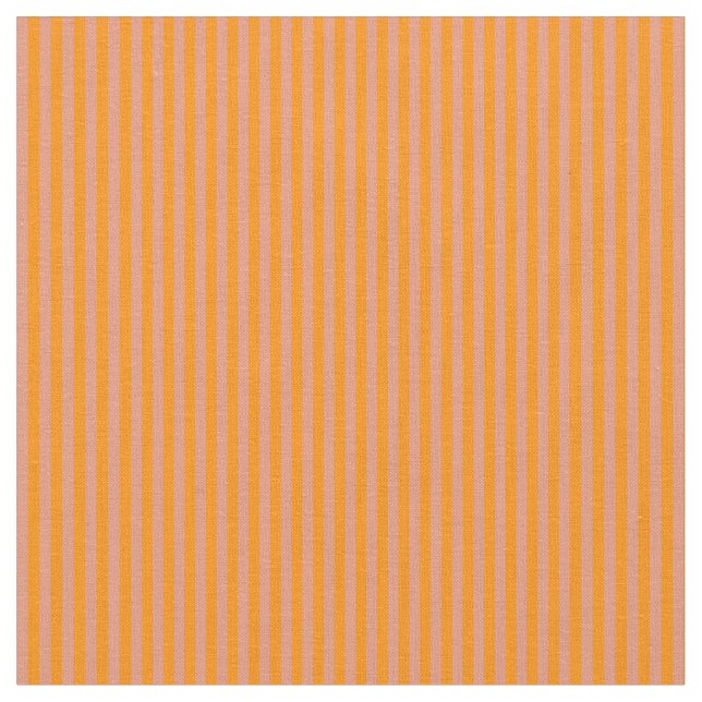 Tissu Orange foncé et lignes Saumon foncées (Fermer)