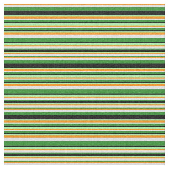 Tissu Orange foncé, Lavande, Vert forêt, Noir & Vert (Fermer)