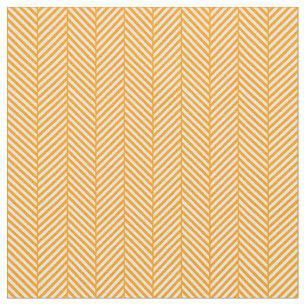 Tissu Orange Herringbone