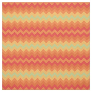 Tissu orange lumineux de motif de Chevron de vert