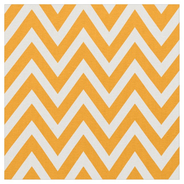 Tissu Orange Modern Chevron Stripes (Fermer)