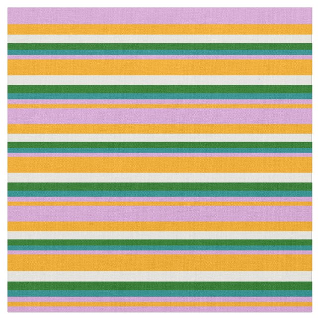 Tissu Orange, Plum, Turquoise, Vert foncé et Blancs (Fermer)