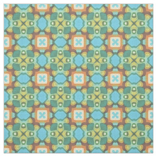 Tissu Orange Turquoise Turquoise Bleu Vert Orient Bali A