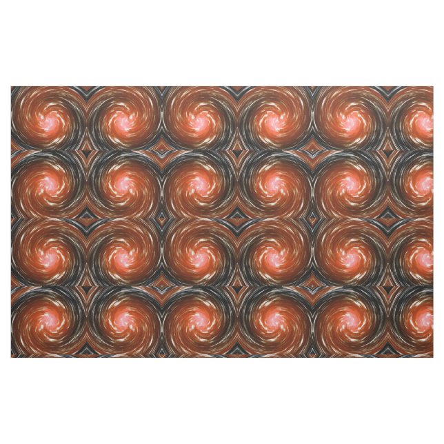 Tissu Orange Twist Abstrait Art (Fat Quarter)