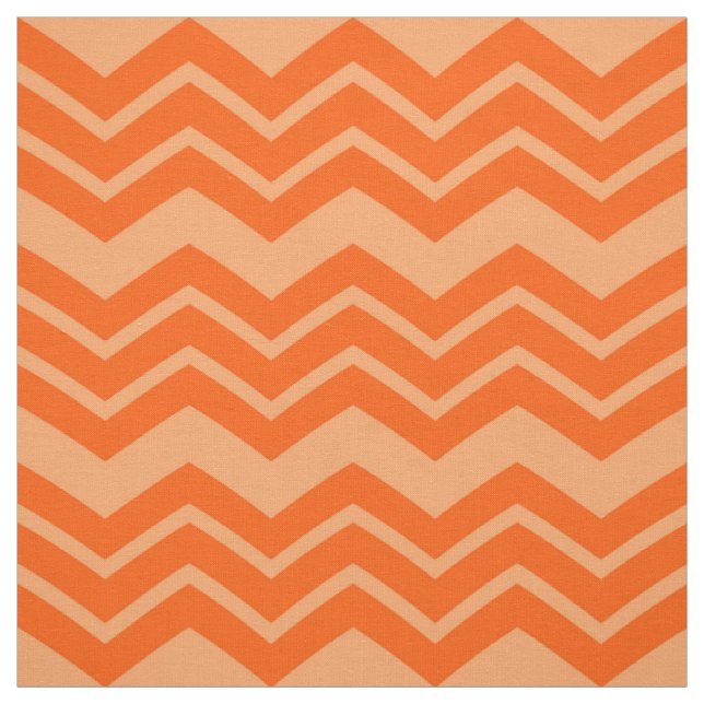 Tissu Orange Zigzag Chevron Design Motif (Échantillon)