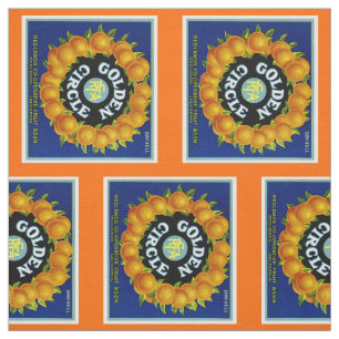 Tissu Oranges du cercle d'or