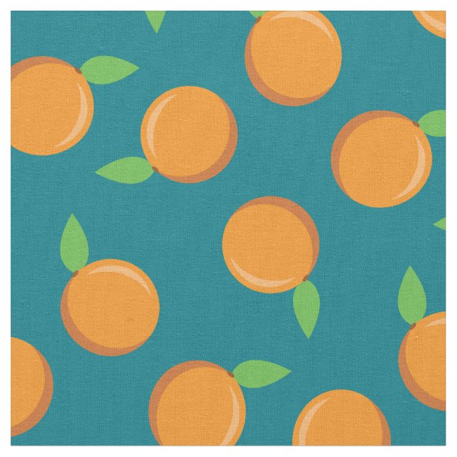Tissu Oranges Mignon Fruit Cuisine (Fermer)