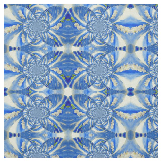 Tissu Orchidée aquarelle peinture, Nuages Mandala (Échantillon)