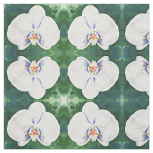 Tissu Orchidée blanche