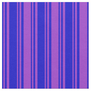 Tissu Orchidée bleue et foncée Motif de bandes