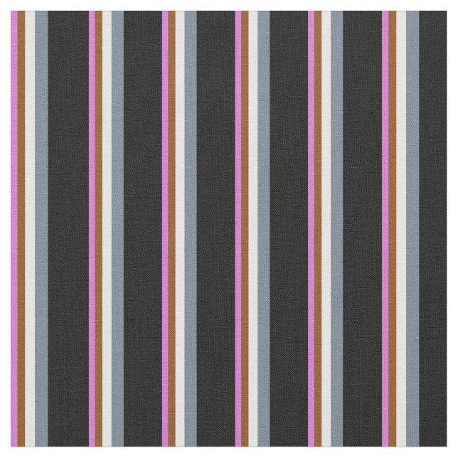 Tissu Orchidée, Brown, Crème à la menthe, gris ardoise e (Fermer)