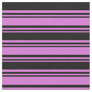 Tissu Orchidée et Motif noir