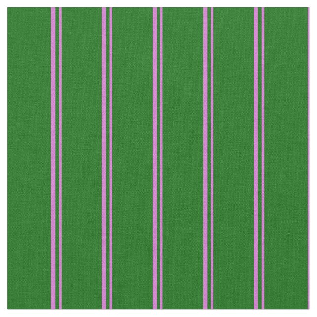 Tissu Orchidée et Motif vert foncé (Fermer)