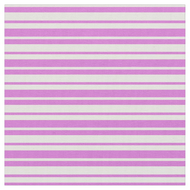 Tissu Orchidée et rayures jaune clair (Fermer)