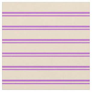 Tissu Orchidée et Tan Motif des tripes