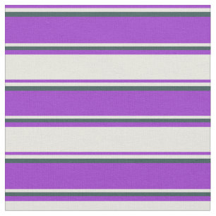 Tissu Orchidée foncée, beige et gris ardoise foncé
