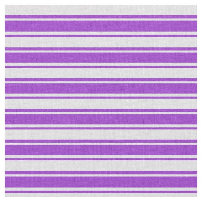Tissu Orchidée foncée et bandes couleur lavande (Fermer)