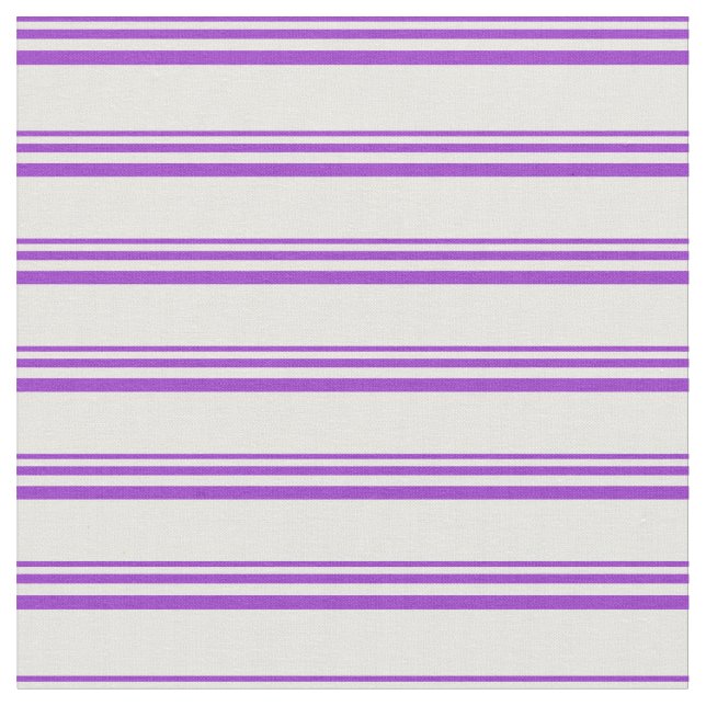 Tissu Orchidée foncée et Motif rayé blanc (Fermer)