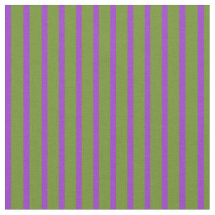 Tissu Orchidée foncée et Motif rayé de couleur verte