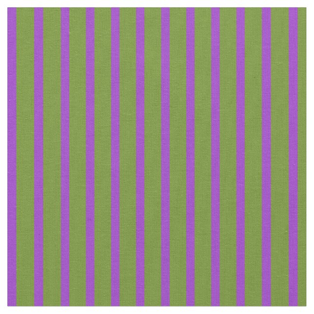Tissu Orchidée foncée et Motif rayé de couleur verte (Fermer)