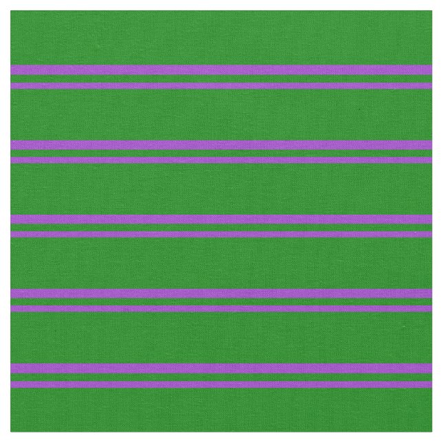 Tissu Orchidée foncée et Motif rayé vert (Fermer)