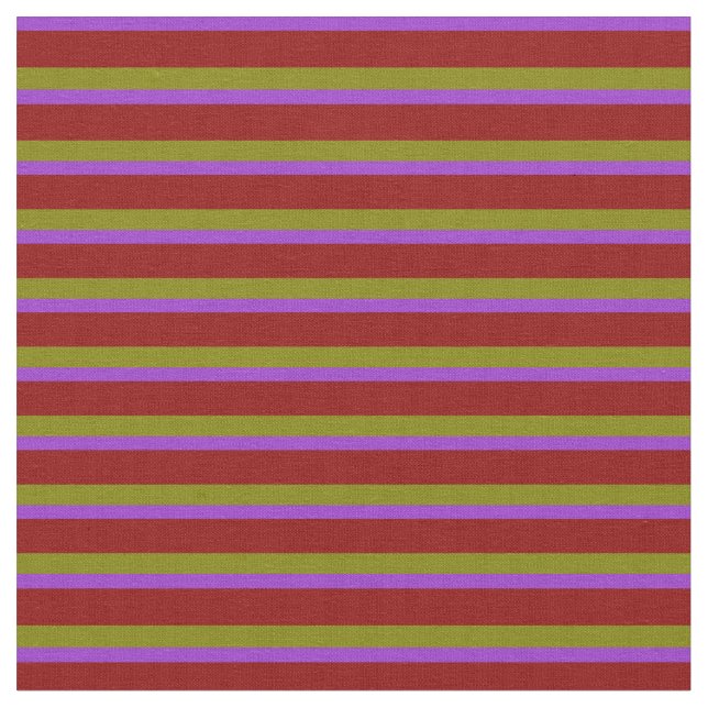 Tissu Orchidée foncée, rouge foncé et Motif vert (Fermer)