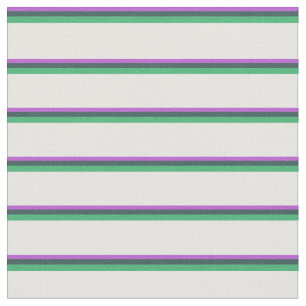 Tissu Orchidée, gris ardoise foncée, vert de mer et crèm