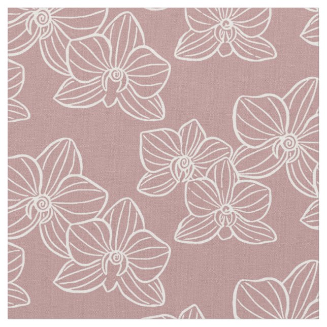 Tissu Orchidée Linéaire | Couture Botanique et Patchwork (Fermer)