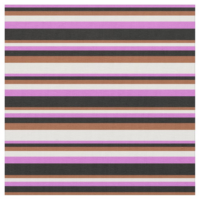 Tissu Orchidée, Noir, Sienne & Blancs (Fermer)