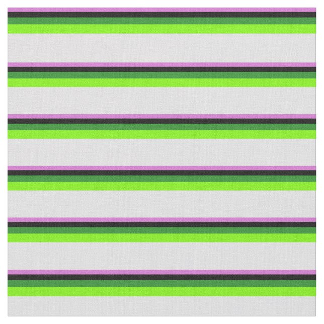 Tissu Orchidée, Noire, verte, verte et lavande (Fermer)