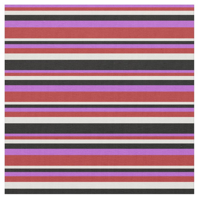 Tissu Orchidée, rouge, jaune clair et noire (Fermer)